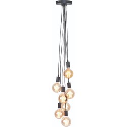 Hanglamp Oslo - Zwart - 35x35x150cm - 7L