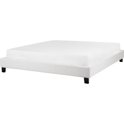 ROANNE  - Tweepersoonsbed - Lichtgrijs - 180 x 200 cm - Polyester