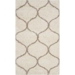 Safavieh Shaggy Indoor Woven Area Rug, Hudson Shag Collection, SGH280, in Ivory & Beige, 91 X 152 cm