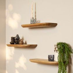 Starfurn Wandplank Gusta Naturel | 60 cm | Set van 3