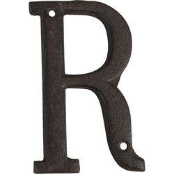 Clayre & Eef IJzeren Letter R Bruin IJzer