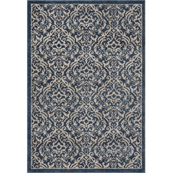 Safavieh Traditional Indoor Woven Area Rug, Brentwood Collection, BNT810, in Navy & Creme, 91 X 152 cm