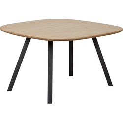 WOOOD Tablo Eettafel met 2-Stand Poot - Eiken - Naturel - 75x130x130