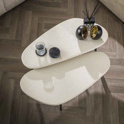 Salontafel Organisch - Marmer Composiet - Set Van 2