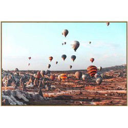 PTMD Wandpaneel Cappadocia View - 120x3x80 cm - Glas - Multi