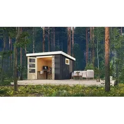 Karibu tuinhuis Trittau 3 Grijs, 317 x 333 cm