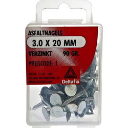 Asfaltnagels 3,0 15mm verz 90gr