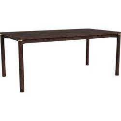 Eettafel Rechthoek 180cm - Bruin Eikenhout - Arun