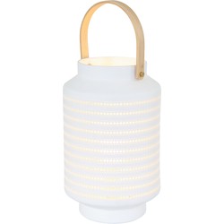 Eigentijdse Tafellamp - Anne Light & Home - Kunststof - Eigentijds - E14 - L: 14cm - Voor Binnen - Woonkamer - Eetkamer - Wit