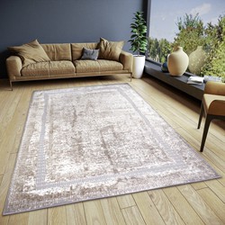 Vintage vloerkleed - Shine Abstract Grijs/Beige - 160 X 235 CM