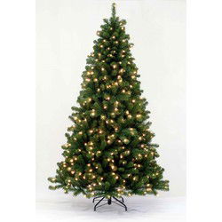 Kunstkerstboom Arctic Spruce 120 cm D73 cm met warme LED-verlichting kerstboom