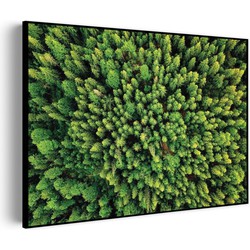 Muurwerken Akoestisch Schilderij - Het groene bos - Geluidsdempend Wandpaneel - Wanddecoratie - Geluidsisolatie - PRO (AW 0.90) XL (120x86)