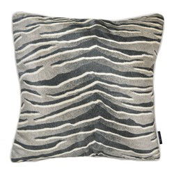 Velvet Silver Zebra | 45 x 45 cm | Kussenhoes | Velvet/ Polyester