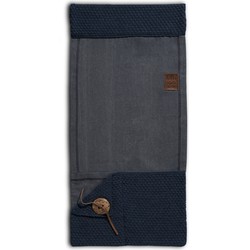 Knit Factory Barley Gebreide Pocket - Wandkleed - Armleuning Organizer - Opbergzak voor bank - Jeans - 100x50 cm