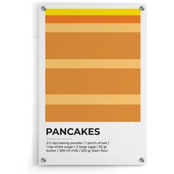 Pancakes Abstract - Walljar - Wanddecoratie - Schilderij - Plexiglas