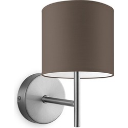 Wandlamp mati bling Ø 16 cm - taupe