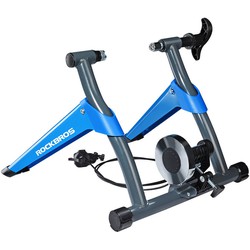 Decopatent® Fietstrainer - Rollenbank fiets 26-28 Inch of 700C wielen - Hometrainer - Racefiets - Mountainbike - Aluminium - Blauw