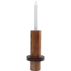 Kare Kandelaar Wood Cylinder 25cm