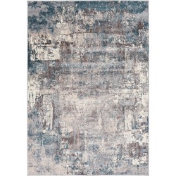 Modern Abstract Tapijt NOA - Blauw/Grijs - 200x275 cm