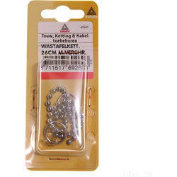 Wastafelketting mess/v.chr 26cm
