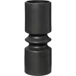 Deco Vaas Nordic - Zwart - H30,5 cm