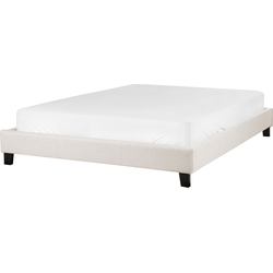 Beliani ROANNE - Tweepersoonsbed-Beige-Polyester