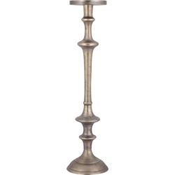 PTMD Yourney Brass Casted Alu Candleholder Round High