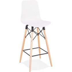 Halfhoge snackkruk MOZAIK MINI 46x46x108 cm Wit