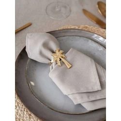 Gouden palmboom servetringen (4 stuks) | Servetring goud | Tafeldecoratie goud | Bruiloft decoratie | Tafel accessoire servetringen