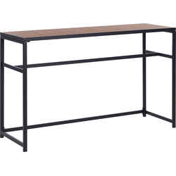 Beliani AVETRANA - Tuintafel-Zwart-Staal