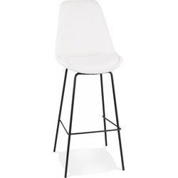 Barkruk LEONIE 49x45x115 cm Wit