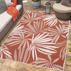 Tapijtenloods Duo Binnen en Buiten Vloerkleed Dubbelzijdig Outdoor Laagpolig Tapijt Terra Creme- 80x150 CM