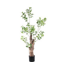 PTMD Bloempot Triangularis - 80x80x180 cm - Polyester - Groen