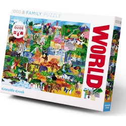 Crocodile Creek Family Puzzle World Collage - 1000 stukjes