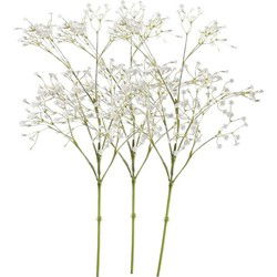 Emerald Kunstbloem Gipskruid - 3x - 68 cm - wit - tak Gypsophila - Kunstbloemen