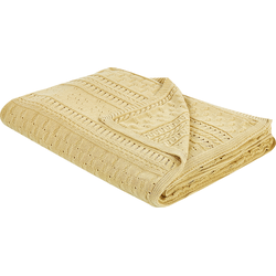 DAULET - Bedsprei - Geel - 150 x 200 cm - Katoen