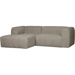 WOOOD Bean Chaise Longue Links - Melange - Travertin - 73x254x178