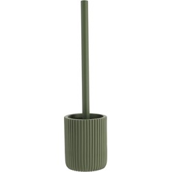 Tendance WC borstel met houder 101 - groen - geribbeld - 37 cm - Toiletborstels