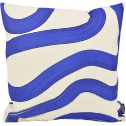 Royal Blue Lines | 45 x 45 cm | Kussenhoes | Katoen/Linnen