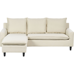 ELVENES - Hoekbank - Lichtbeige - Rechtszijdig - 206 cm - Polyester