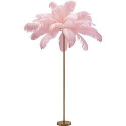 Vloerlamp Feather Palm Pink 165cm