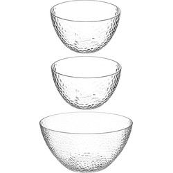 Secret de Gourmet voedsel/serveerschalen set - Kunststof - D25/D13 cm - Serveerschalen