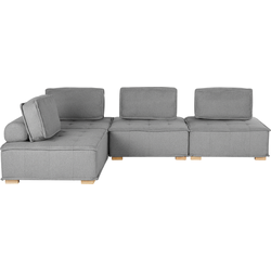 TIBRO - Hoekbank - Grijs - Universeel - Polyester