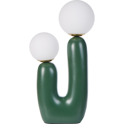 TULUN - Tafellamp - Groen - Glas
