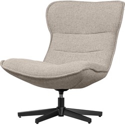 Basiclabel Draaifauteuil Warp - Bouclé - Taupe Melange - 92x81x92