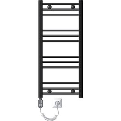 Badkamerradiator Sahara 400 x 800 mm antraciet recht met zijaansluiting