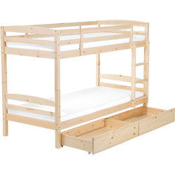 REGAT - Stapelbed - Lichte houtkleur - 90 x 200 cm - Dennenhout