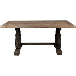 Clayre & Eef Eettafel Bruin Zwart Hout