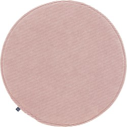 Kave Home - Sora rond stoelkussen corduroy roze Ø 35 cm