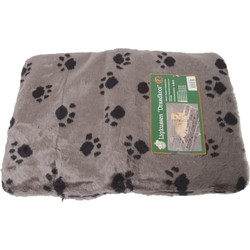 Kussen voor draadkooi grijs/paw 59x41 cm anti slip